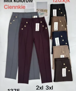 Spodnie Damskie,Size 2xl/3xl-5xl/6xl,paczka 12szt, mix kolor