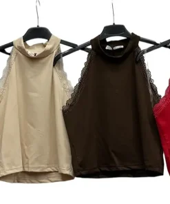 Bluzki damskie wloskie, Size uni ,paczka 6szt mix kolor