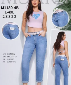 Jeansy Damskie ,size l-4xl,paczka 12szt,1kolor