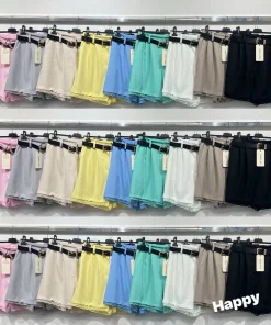 Spodenki damskie wloskie, Size uni ,paczka 6szt mix kolor