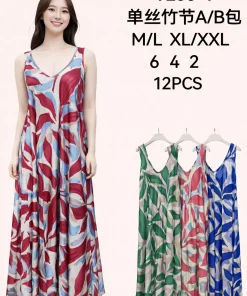 Sukienki damskie,size m/l-xl/2xl,paczka 12szt ,mix kolor