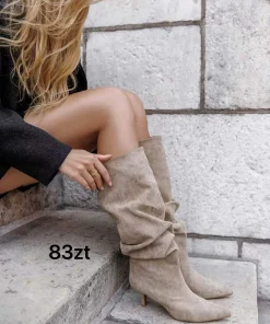Buty Kozaki Damskie (36-41, 12par) (1kolor)
