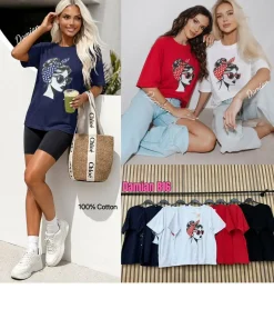 Bluzki damskieWŁOSKA, Size uni ,paczka 6szt mix kolor