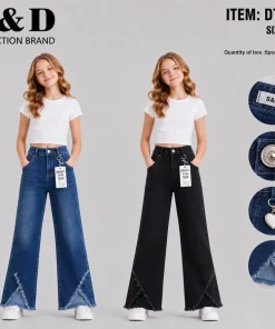 Spodnie JEANSY DZIECIĘCA ,size 6-16 lat,paczka 12szt, mix kolor
