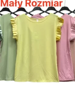 Bluzki damskie wloskie, Size uni ,paczka 6szt mix kolor