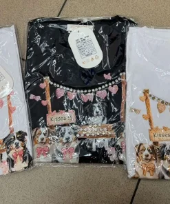 Bluzki damskie wloskie, Size uni ,paczka 6szt mix kolor
