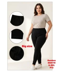 Legginsy Damskie,Size 6xl-9xl, paczka 12szt, 1 kolor