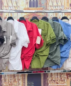 Bluzki damskie wloskie, Size uni ,paczka 6szt mix kolor