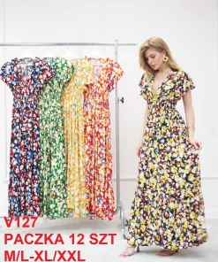 Sukienki damskie,size m/l-xl/2xl,paczka 12szt ,mix kolor