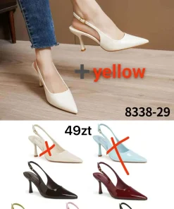 Buty Sandaly na Obcasie Damskie (36-41, 12par) 1 kolor