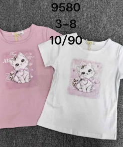 Bluzki DZIECIĘCA ,size 3-8lat ,paczka 10szt,mix kolor