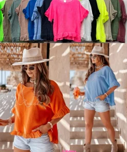 Bluzki damskieTURECKA, Size uni ,paczka 6szt mix kolor