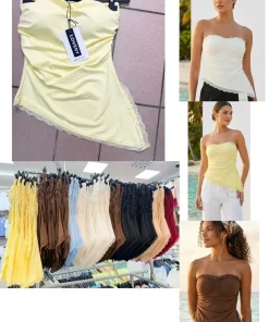 Bluzki damskie wloskie, Size uni ,paczka 6szt mix kolor