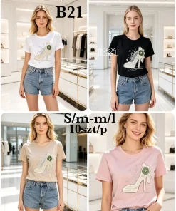 Bluzki damskie,size s/m-m/l,paczka 10szt ,mix kolor