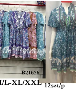 Sukienki damskie,size m/l-xl/2xl,paczka 12szt,mix kolor