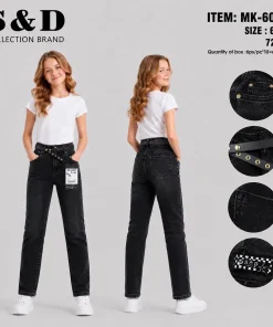 Spodnie JEANSY DZIECIĘCA ,size 6-16 lat,paczka 12szt, 1 kolor
