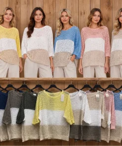 Bluzki damskie WŁOSKA, Size uni ,paczka 6szt mix kolor