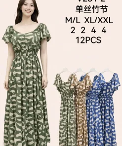 Sukienki damskie,size m/l-xl/2xl,paczka 12szt ,mix kolor