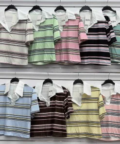Bluzki damskie wloskie, Size uni ,paczka 6szt mix kolor