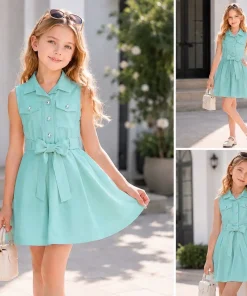 Sukienki DZIECIĘCA ,size 4-14lat,paczka 6szt ,1 kolor