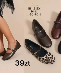 Buty Baleriny DAMSKIE (36-41, 12par) 1 kolor