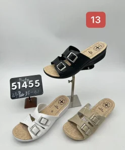 Klapki Damskie (36-41, 12par) 1 kolor