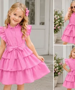 Sukienki DZIECIĘCA ,size 4-14 lat,paczka 6szt ,1kolor