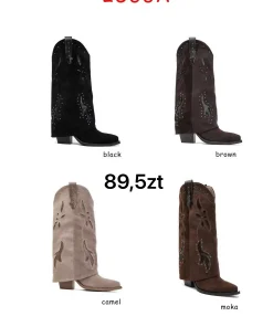 Buty Kozaki DAMSKIE (36-41, 12par) 1 kolor