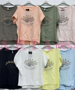 Bluzki Damskie ,size uni,paczka 6szt,mix kolor