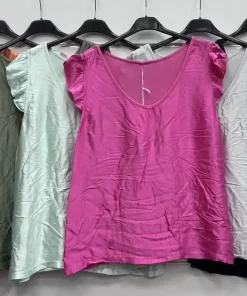Bluzki damskie wloskie, Size uni ,paczka 6szt mix kolor