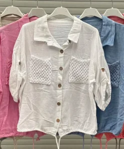 Bluzki damskie wloskie, Size uni ,paczka 6szt mix kolor
