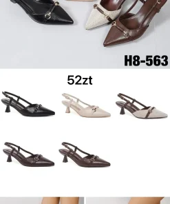 Sandaly na Obcasie DAMSKIE(36-41, 12par) 1 kolor