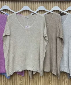 Bluzki damskie wloskie, Size uni ,paczka 6szt mix kolor