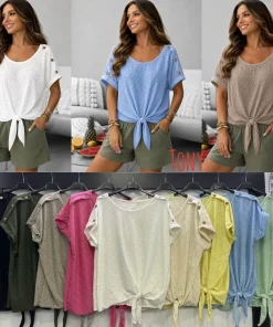 Bluzki damskie wloskie, Size uni ,paczka 6szt mix kolor