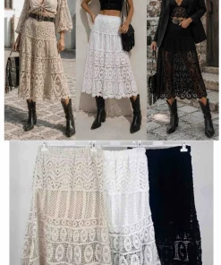 Spódnica długa Damskie,Size uni, paczka 6szt, mix kolor
