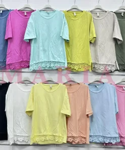 Bluzki damskie,size uni ,paczka 6szt ,mix kolor