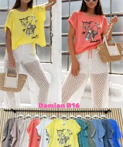 Bluzki Damskie ,size uni,paczka 6szt,mix kolor