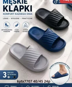 Klapki MĘSKIE (40-45, 24par) mix kolor