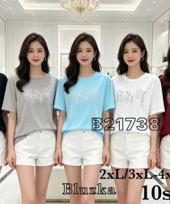 Bluzki damskie,size 2/3xl-4/5xl,paczka 10szt ,mix kolor