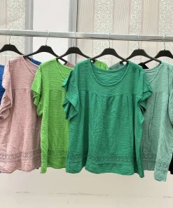 Bluzki damskie WŁOSKA, Size uni ,paczka 6szt mix kolor