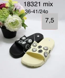 Klapki DAMSKIE(36-41, 24par) mix kolor