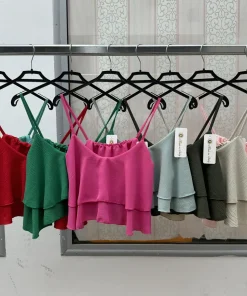 Bluzki damskie wloskie, Size uni ,paczka 6szt mix kolor