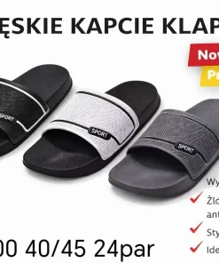 Klapki MĘSKIE (40-45, 24par) 1 kolor