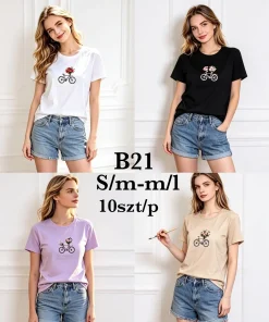 Bluzki damskie,size s/m-m/l,paczka 10szt ,mix kolor