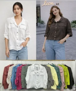 Koszule damskie ,size uni,paczka 6szt,mix kolor