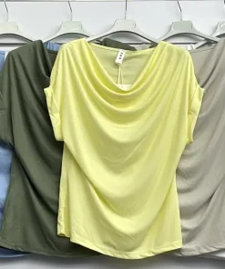Bluzki damskie wloskie, Size uni ,paczka 6szt mix kolor