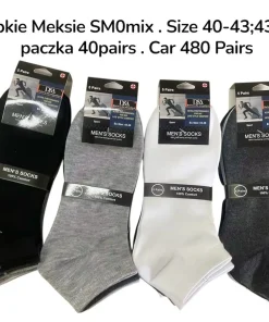 Stopki MĘSKIE,Size 40-46, paczka 40szt, mix kolor