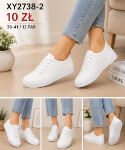 Buty Sportowe DAMSKIE (36-41, 12par) 1 kolor