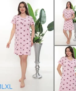 Koszule nocne Damskie,Size m-xl,paczka 12szt, mix kolor