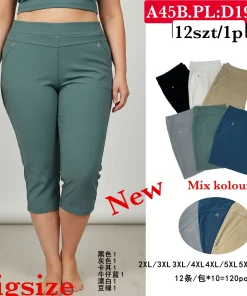 Spodnie Damskie,Size 2xl/3xl-5xl/6xl, paczka 12szt, mix kolor